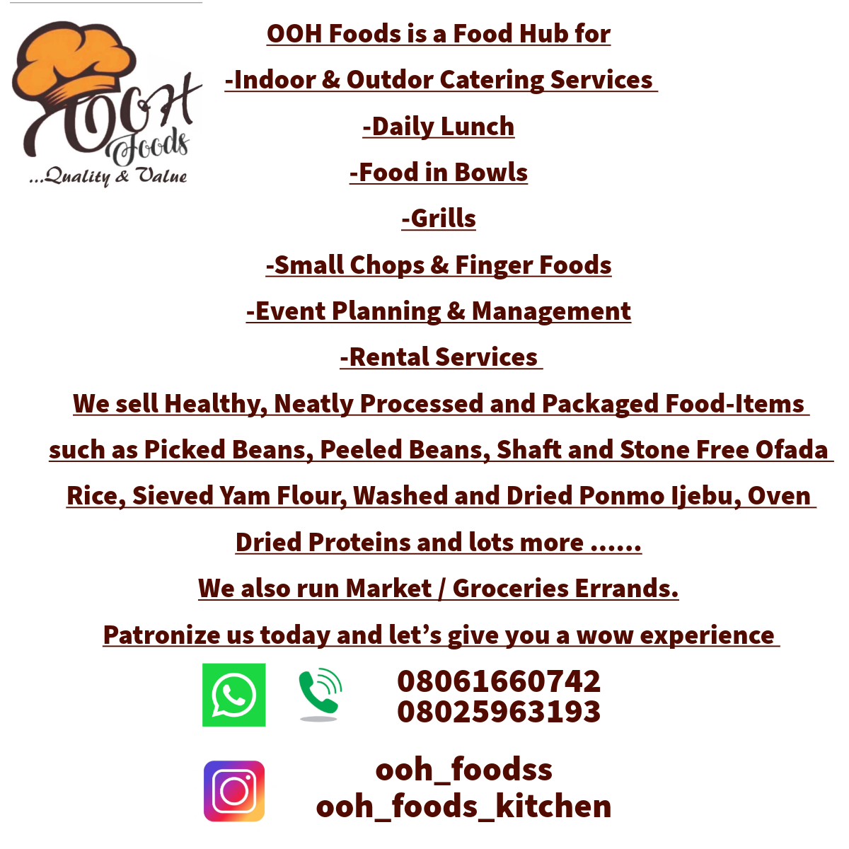 OOH Foods