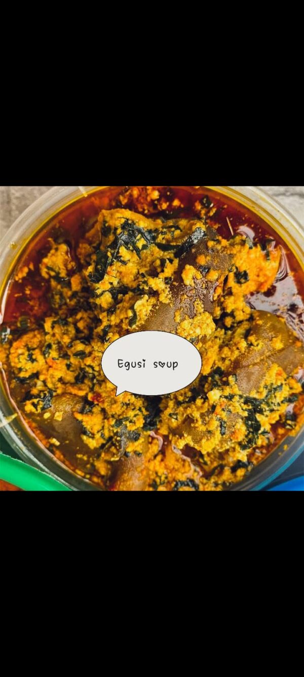 Egusi soup with beef